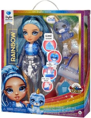 Classic Rainbow Fashion Doll Skyler (Blue) 