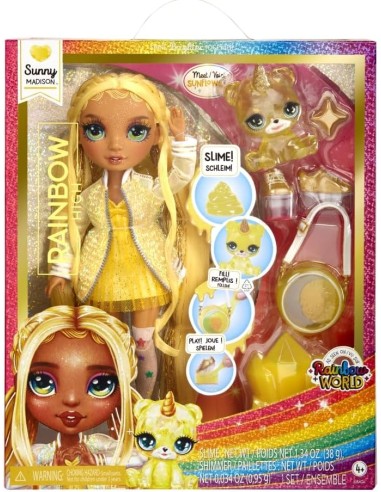 Classic Rainbow Fashion Doll Sunny (Yellow) 