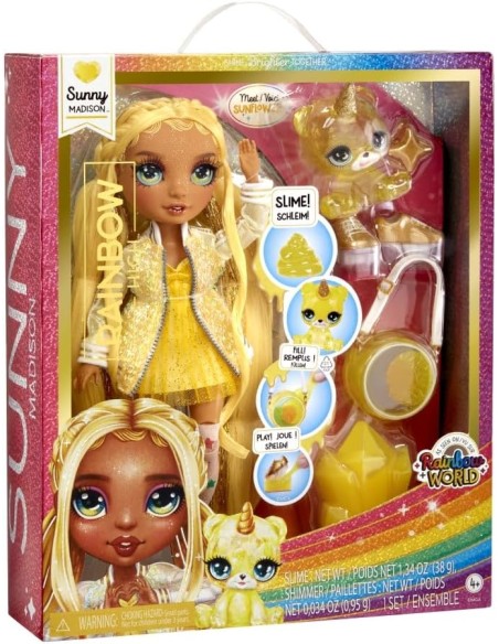 Classic Rainbow Fashion Doll Sunny (Yellow) 