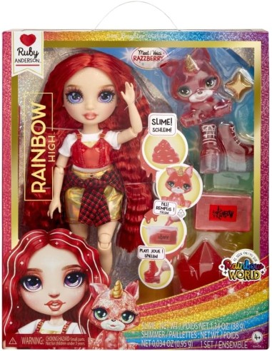 Classic Rainbow Fashion Doll Ruby (Red) 