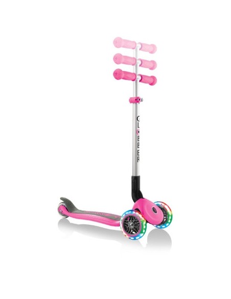 Globber - Primo Foldable Lights - Deep Pink