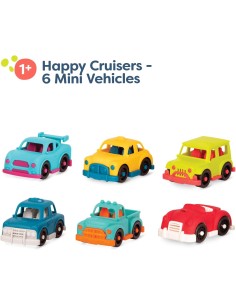 B.Toys - Happy cruisers - 6 Mini Veicoli 2