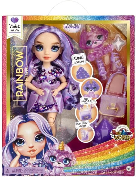 Classic Rainbow Fashion Doll Violet (Purple) 