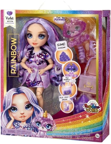 Classic Rainbow Fashion Doll Violet (Purple) 