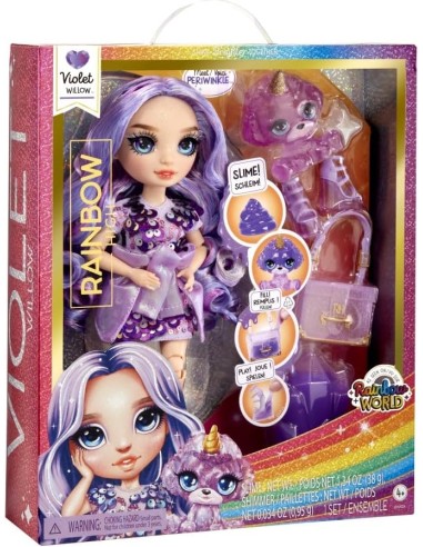 Classic Rainbow Fashion Doll Violet (Purple) 