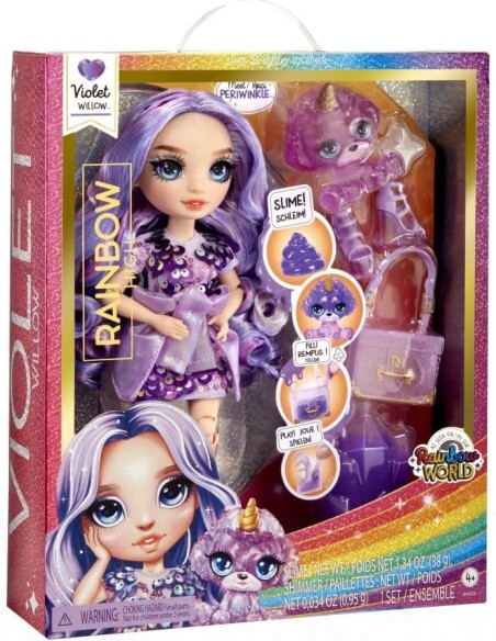 Classic Rainbow Fashion Doll Violet (Purple) 