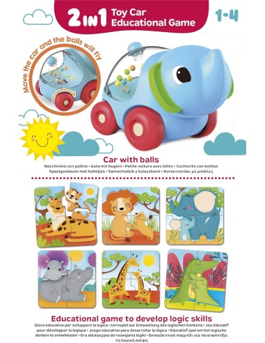Carotina Baby Elephant Car e Puzzle