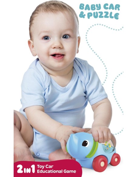 Carotina Baby Elephant Car e Puzzle
