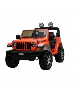 Auto elettrica 12V JEEP WRANGLER Rubicon Arancio R/C