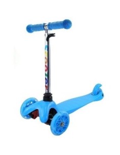 Scooter 3 ruote "speedy" azzurro con ruote luminose