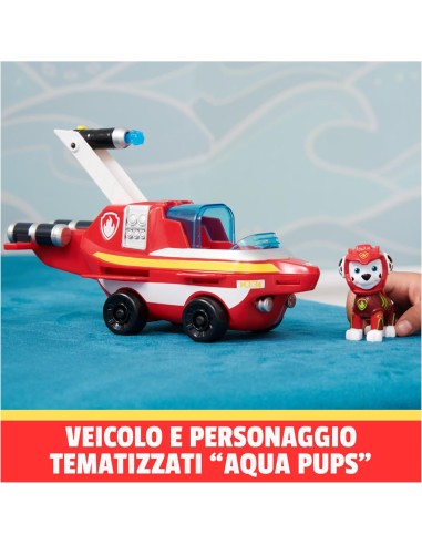 Paw Patrol - Veicolo Trasformabile Aqua Pups di...