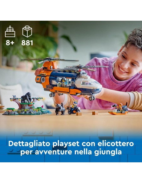 Lego City - Elicottero dell'Esploratore della Giungla