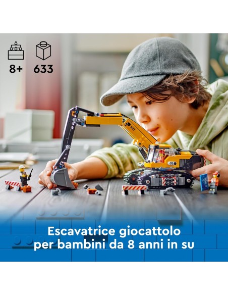 Lego City - Escavatore da Cantiere Giallo
