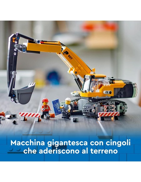 Lego City - Escavatore da Cantiere Giallo