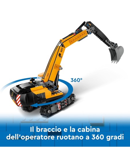 Lego City - Escavatore da Cantiere Giallo