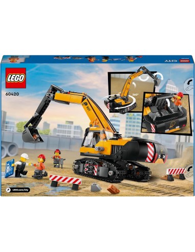Lego City - Escavatore da Cantiere Giallo