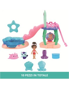 Gabby's dollhouse - Playset con piscina 2