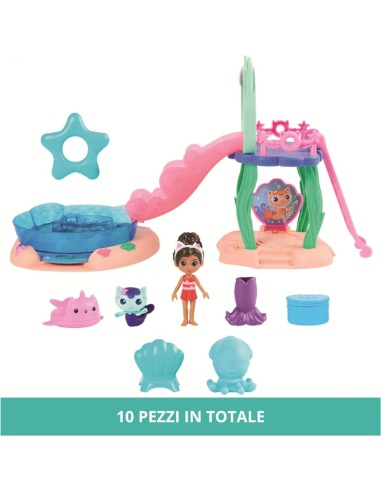 Gabby's dollhouse - Playset con piscina