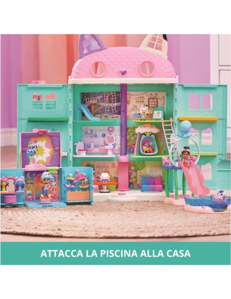Gabby's dollhouse - Playset con piscina