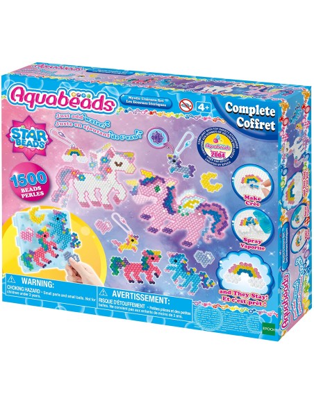 Acquabeads Set Unicorni Mistici, Multicolore