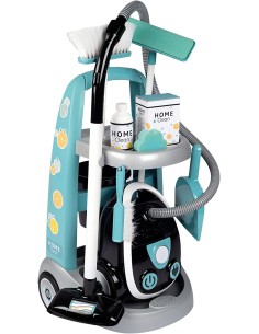 Carrello delle Pulizie con Aspirapolvere e 9 accessori