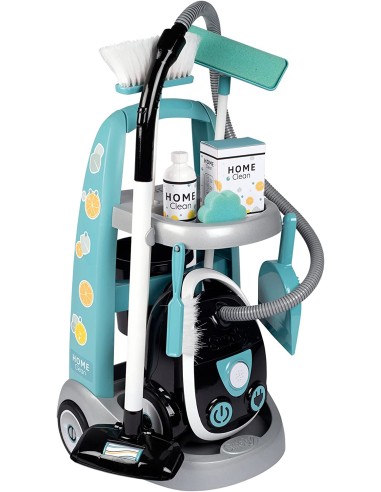Carrello delle Pulizie con Aspirapolvere e 9...