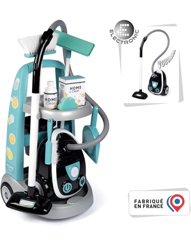 Carrello delle Pulizie con Aspirapolvere e 9...