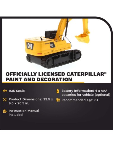 Carrera - 1:35 RC CAT 336 Excavator