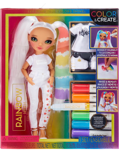 Rainbow High Color e Create Fashion Doll -...