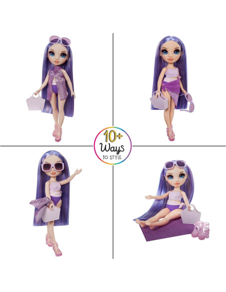 Rainbow High Swim & Style Fashion Dolls Violet Purple