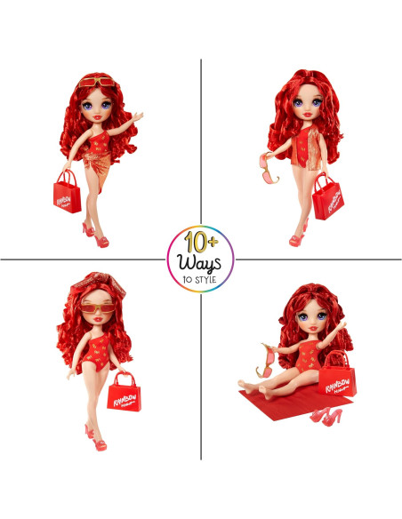 Rainbow High Swim e Style Fashion Dolls Ruby (Red) 