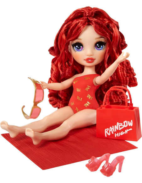 Rainbow High Swim e Style Fashion Dolls Ruby (Red) 