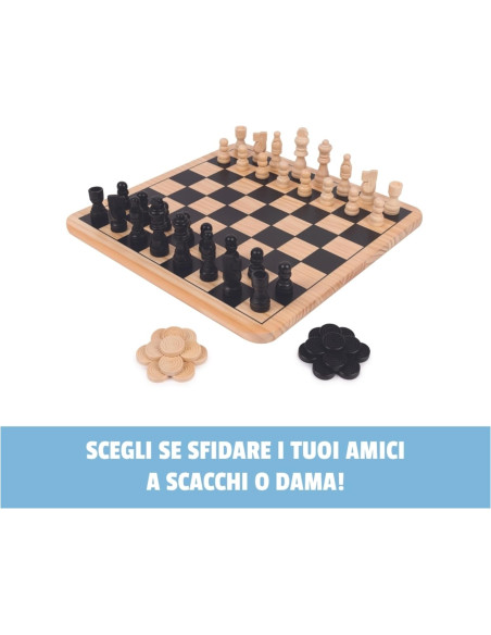 EG Classici Dama, Scacchi e Tris in Legno