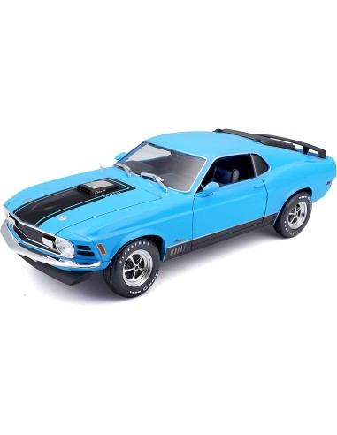 1970 Ford Mustang Mach 1 Blue - 1:18