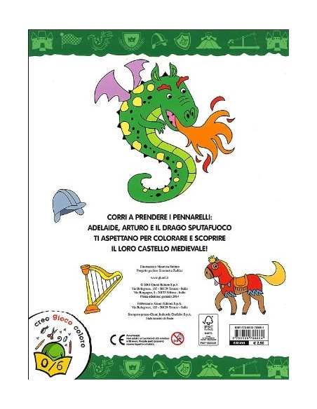 Colore e Gioca con Dame, Cavalieri e Dragi