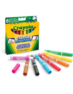 COLORI FIBRA PER LAVAGNA BIANCA 8 PZ