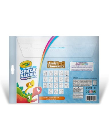 Coloring set color wonder amici dinosauri