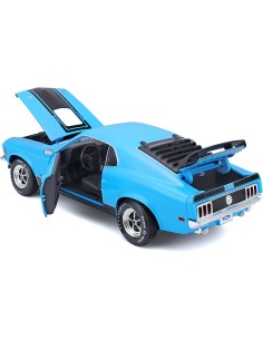 1970 Ford Mustang Mach 1 Blue - 1:18 2