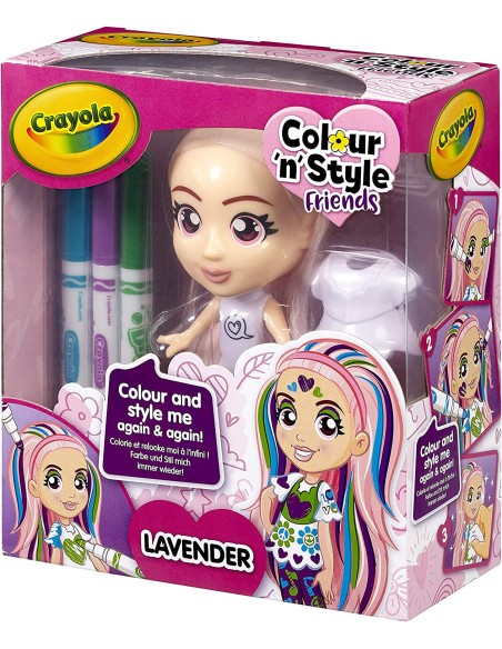 Colour 'N Style Dolls - Friends Dolls LAVENDER
