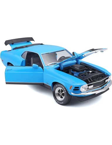 1970 Ford Mustang Mach 1 Blue - 1:18