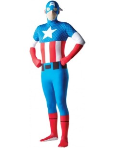 COSTUME 2ND SKINN CAPITAN AMERICA