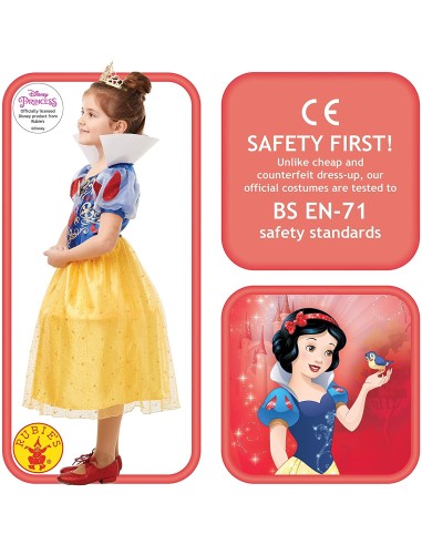 Costume Biancaneve Glitter/Sparkle Deluxe Inf
