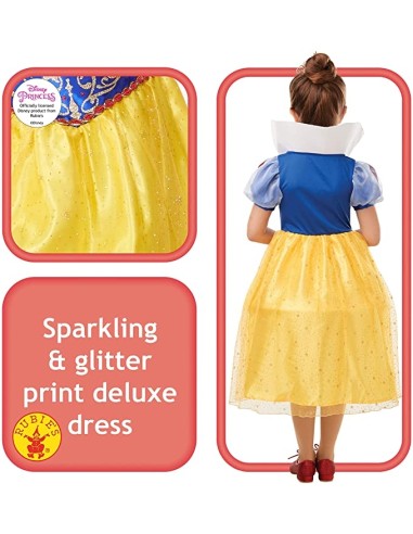 Costume Biancaneve Glitter/Sparkle Deluxe Inf