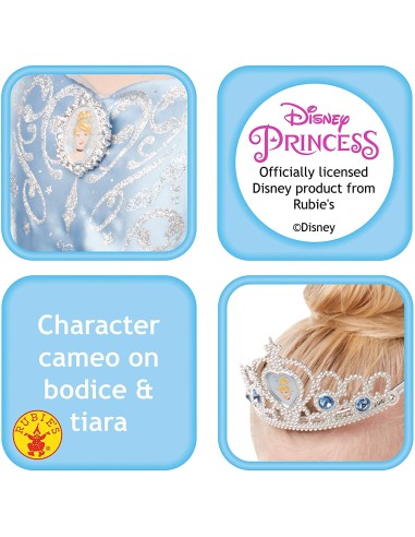 Costume Cenerentola Glitter/Sparkle Deluxe Inf