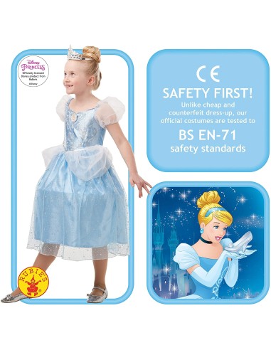 Costume Cenerentola Glitter/Sparkle Deluxe Inf
