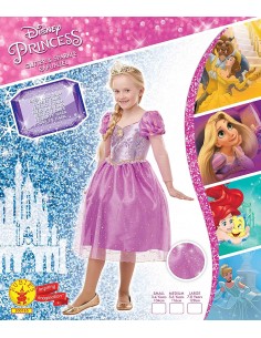 Costume Raperonzolo Glitter-Sparkle Deluxe Inf 2