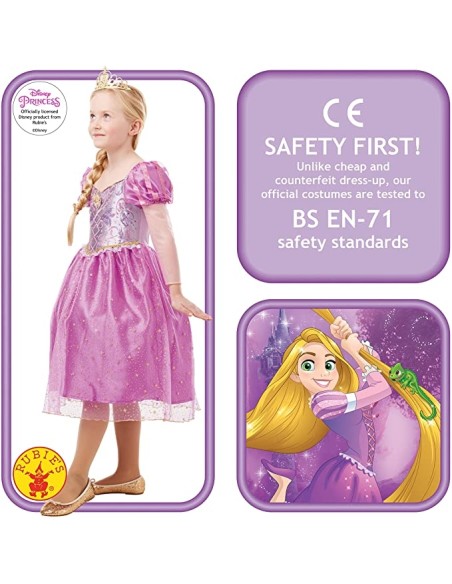 Costume Raperonzolo Glitter-Sparkle Deluxe Inf