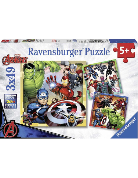 AVENGERS PUZZLE 3X49 PZ