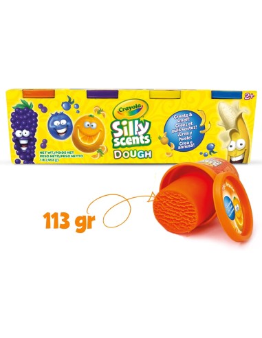 Crayola - Silly Scents Dough 4 Barattolini