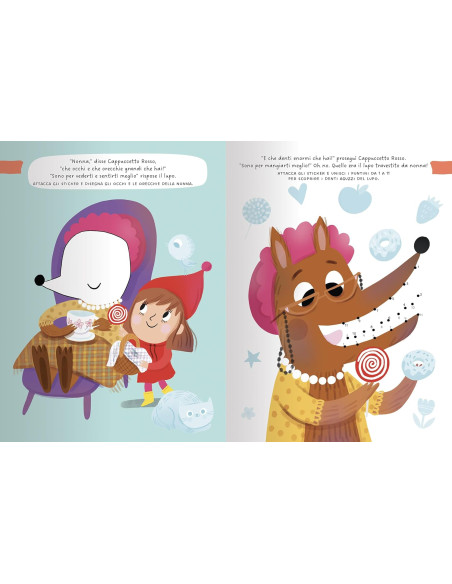 Cappuccetto Rosso. Attività, tatuaggi e sticker